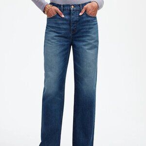 NWT Madewell Jeans Sz 26 Low Slung Baggy Moffat wash